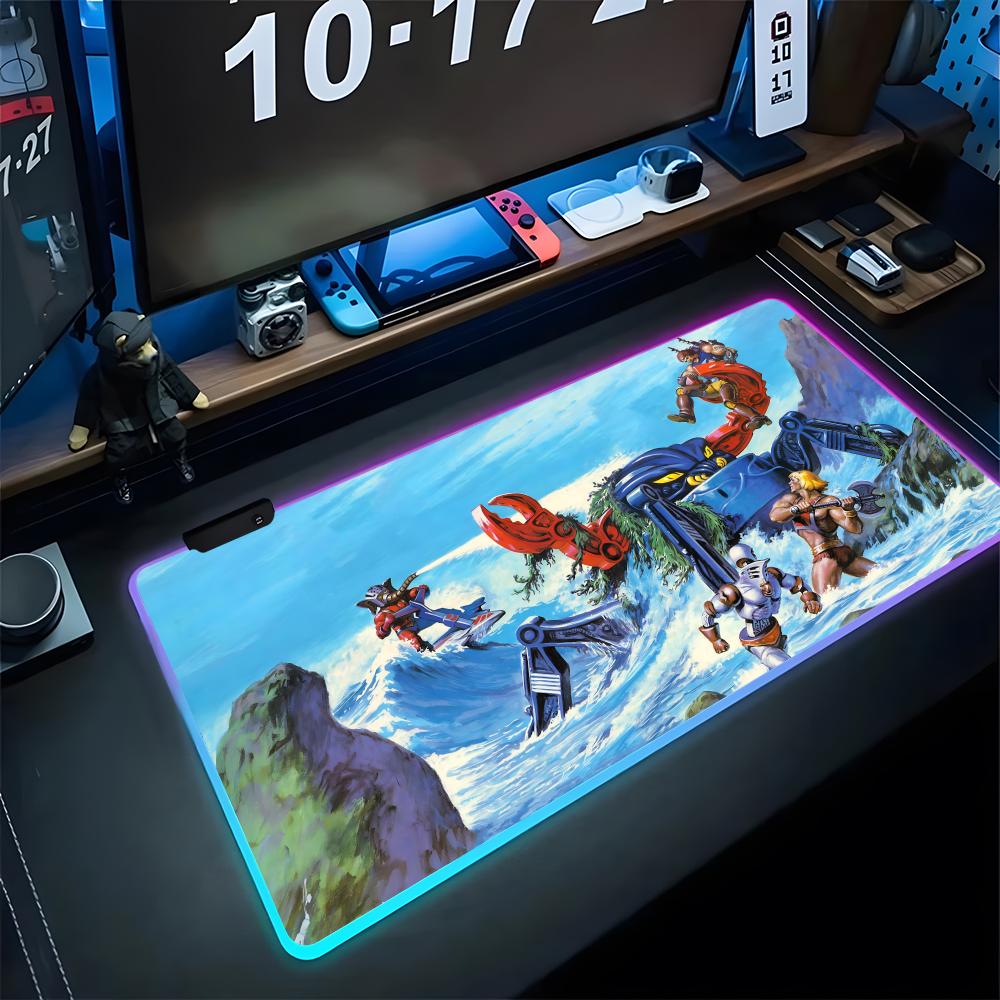 Rgb Keyboard Wrist Rest - He Man Masters Of Universe Mouse