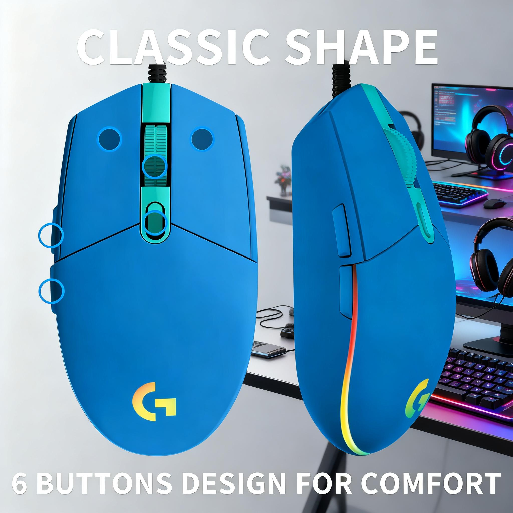 Pc Gaming Logitech - Logitech G203 LIGHTSYNC Gaming Mouse 8000