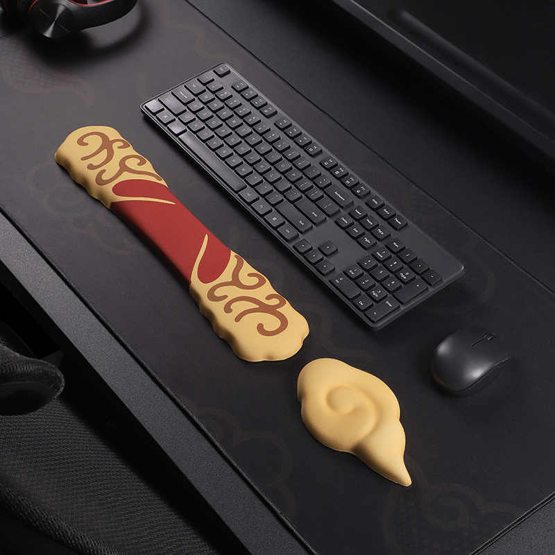 Rgb Keyboard Wrist Rest - Ergonomic Wrist Mouse Keyboard Protection Rest