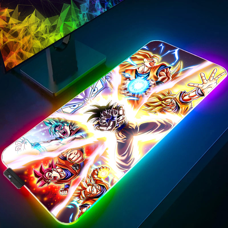 Rgb Keyboard Wrist Rest - LED Mouse pad Dragon Ball Computer