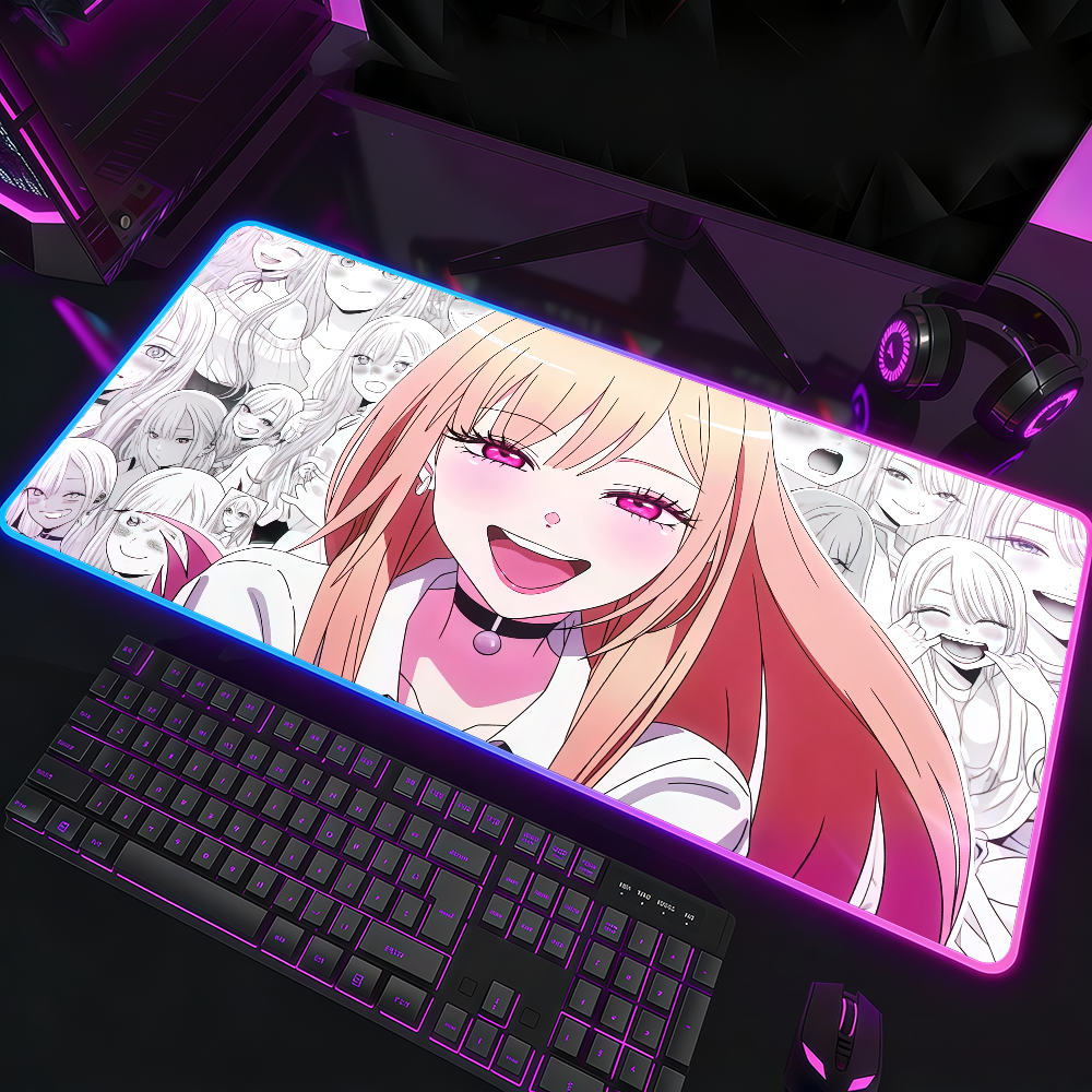 Rgb Keyboard Wrist Rest - Comic M-Marin Kitagawa Mouse Pad Waterproof