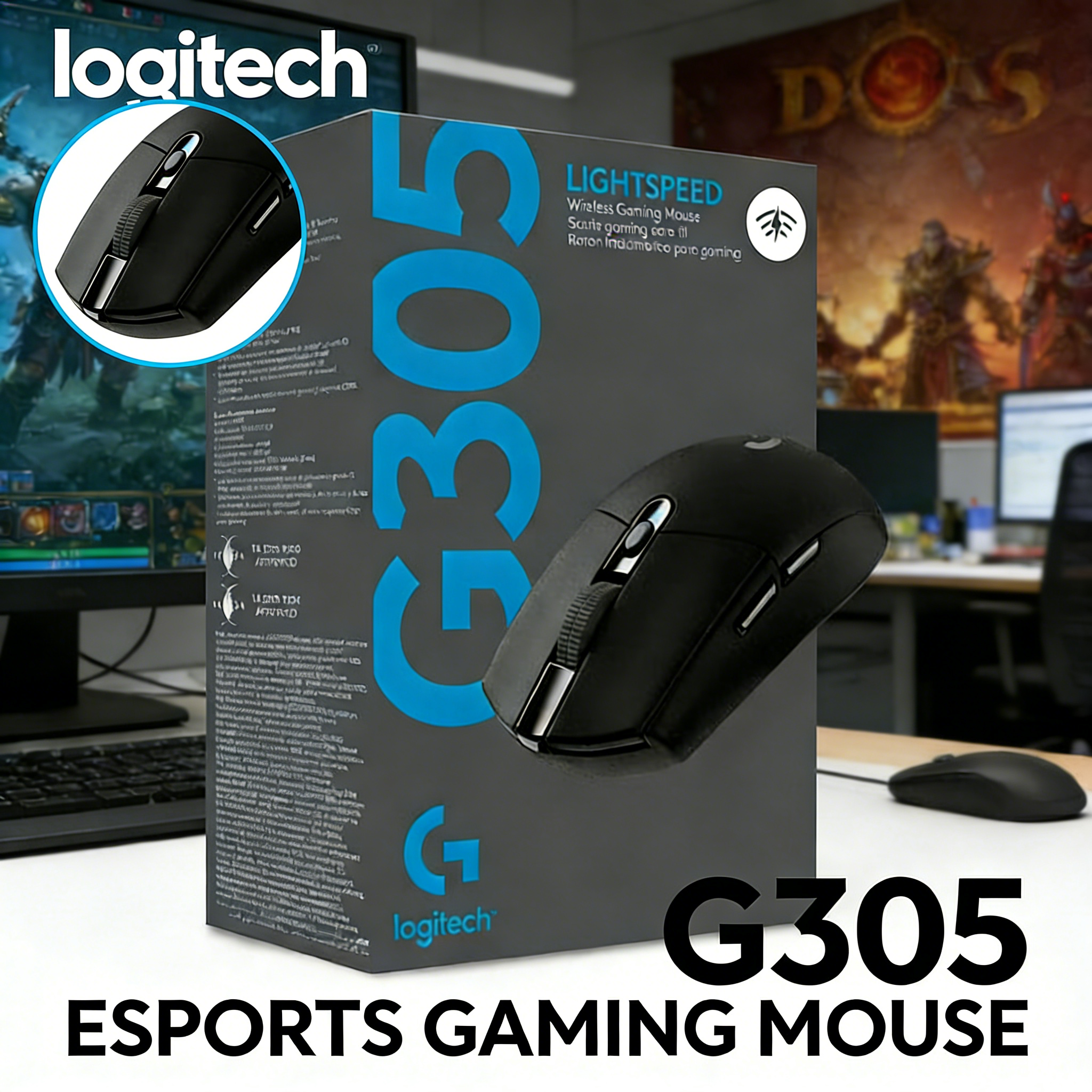 Pc Gaming Logitech - Logitech G305 Professional Lightspeed Wireless Gaming