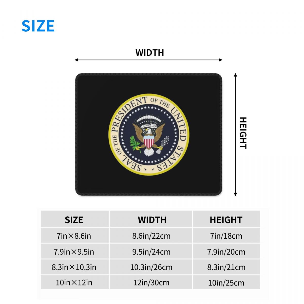 Multi-size Mouse Pad Seal Of T - Pc Unit For Gaming recension och pris
