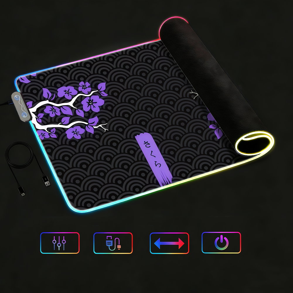 Japan Sakura   Mouse Pad Water - Rgb Keyboard Wrist Rest recension och pris