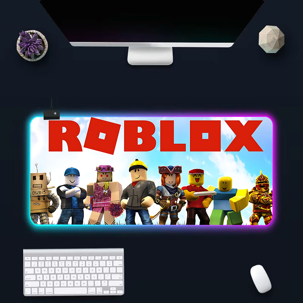 Hot game R-robloxs Cartoon RGB - Rgb Keyboard Wrist Rest recension och pris