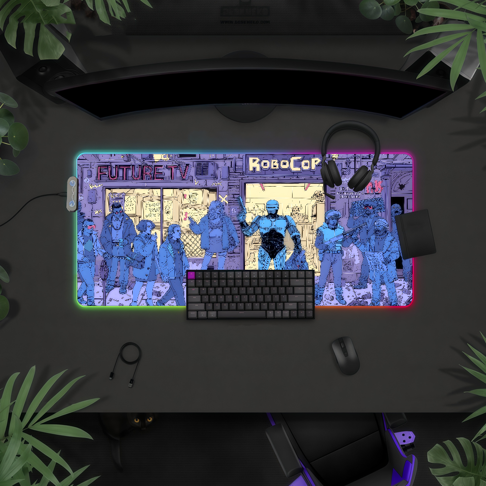 Movie R-Robocop   Mouse Pad Wa - Rgb Keyboard Wrist Rest recension och pris