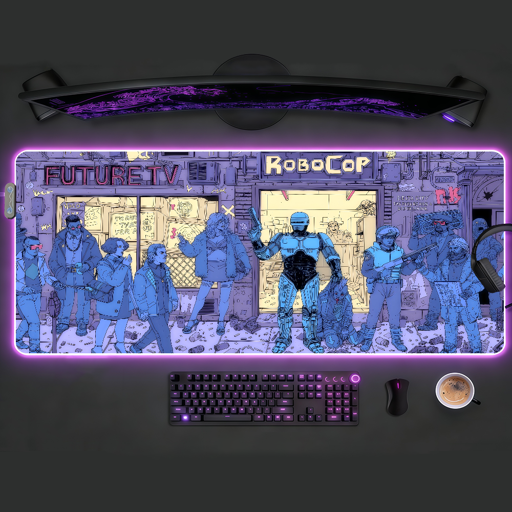 Movie R-Robocop   Mouse Pad Wa - Rgb Keyboard Wrist Rest recension och pris