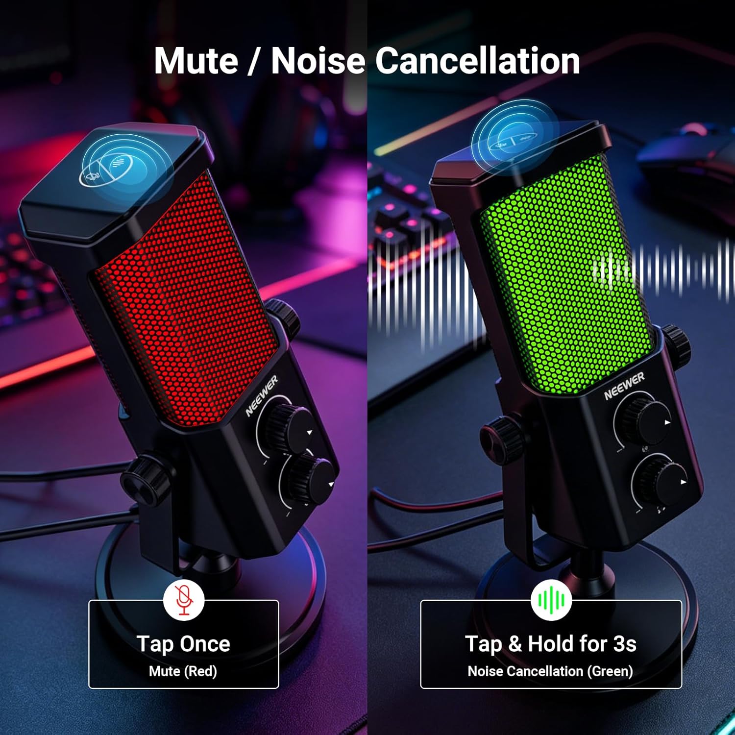 AI USB Podcasting Microphone,  - Gaming Controller recension och pris