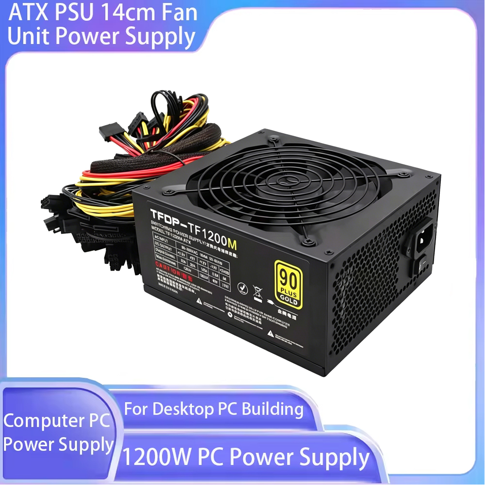 1200W Computer PC Power Supply - Pc Unit For Gaming recension och pris