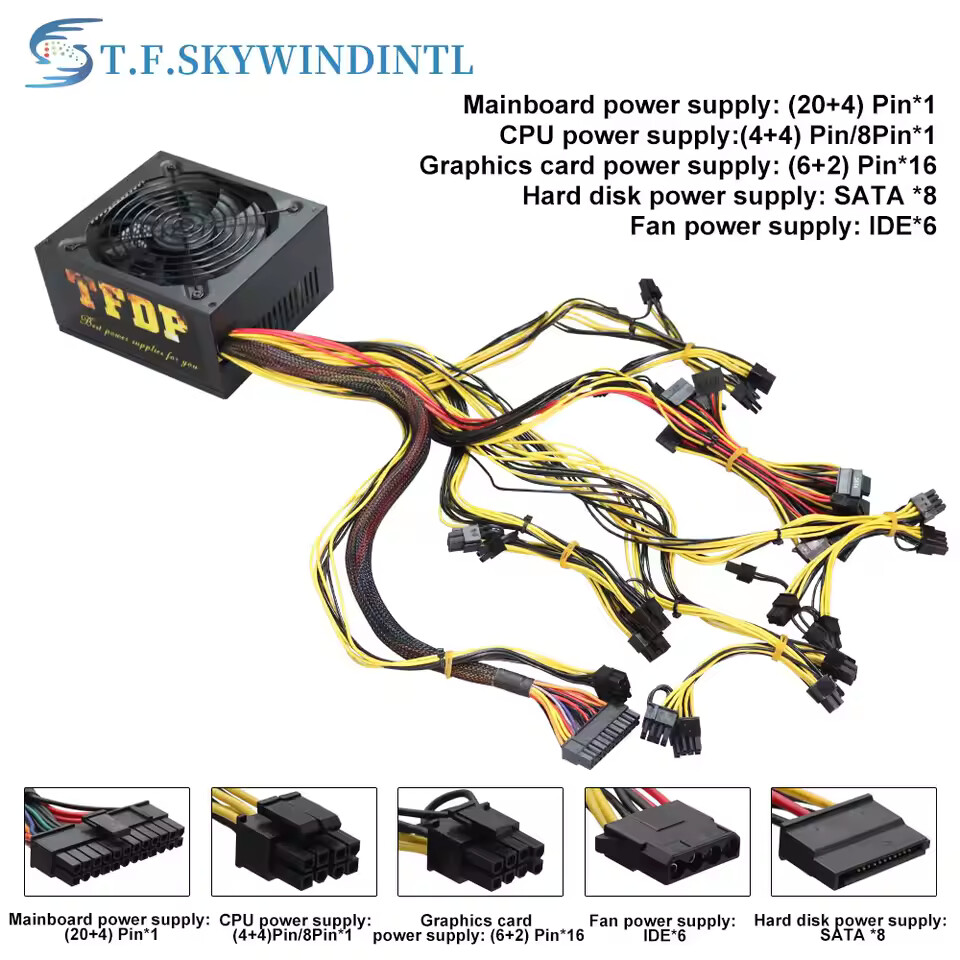 1200W Computer PC Power Supply - Pc Unit For Gaming recension och pris