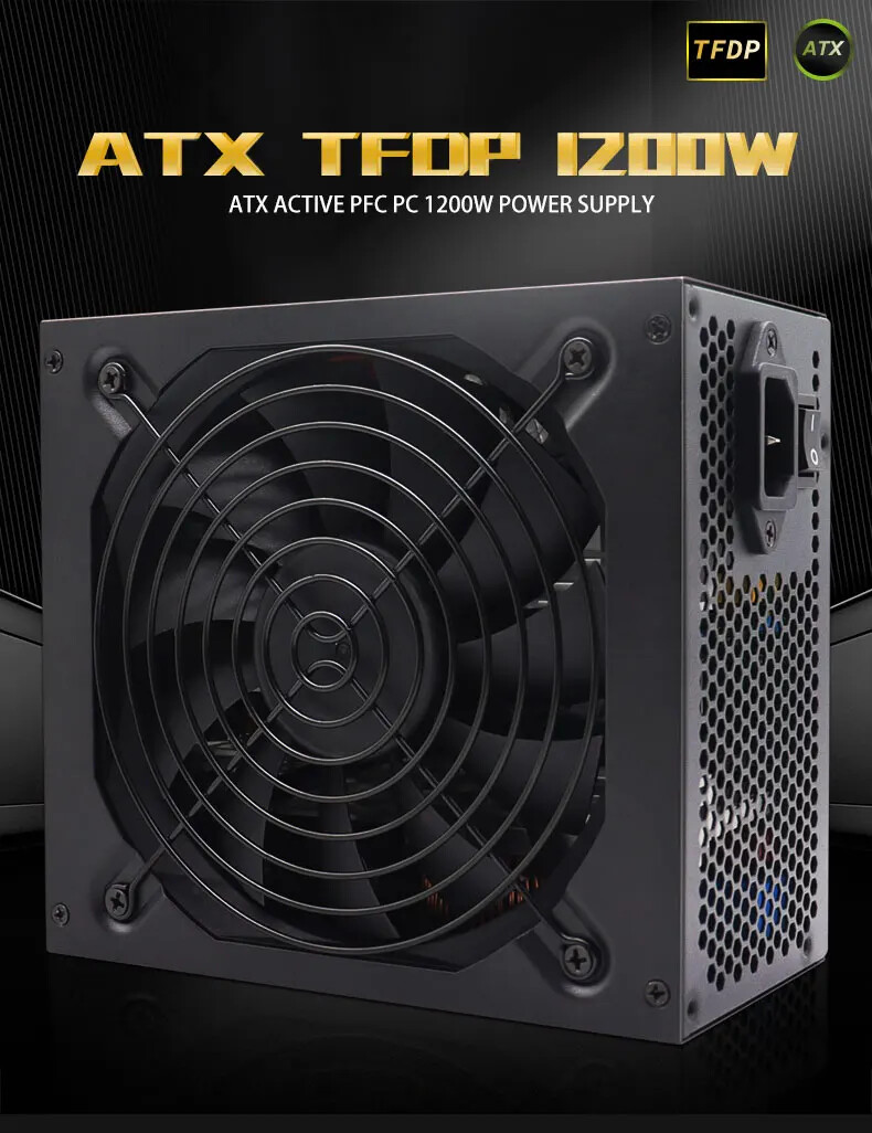1200W Computer PC Power Supply - Pc Unit For Gaming recension och pris