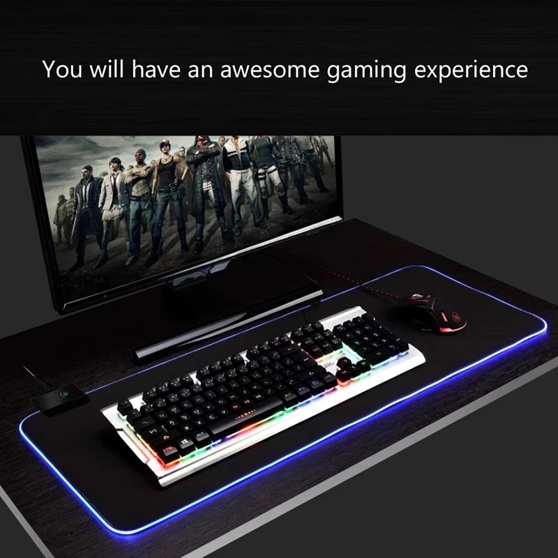 LED Light Mousepad RGB Keyboar - Rgb Keyboard Wrist Rest recension och pris