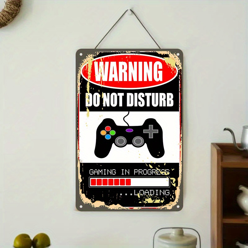 Do Not Disturb Gaming Tin Sign - Gaming Controller recension och pris