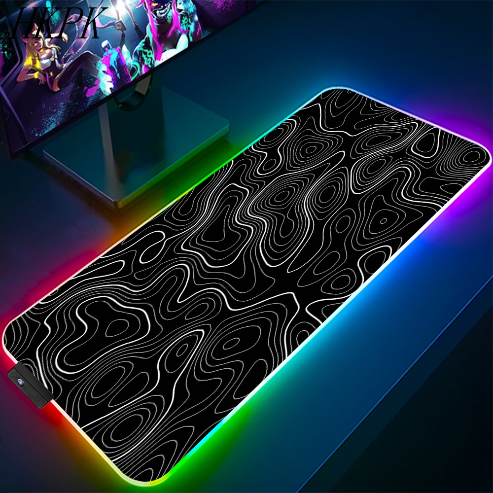 90x40cm Black And White Line R - Rgb Keyboard Wrist Rest recension och pris