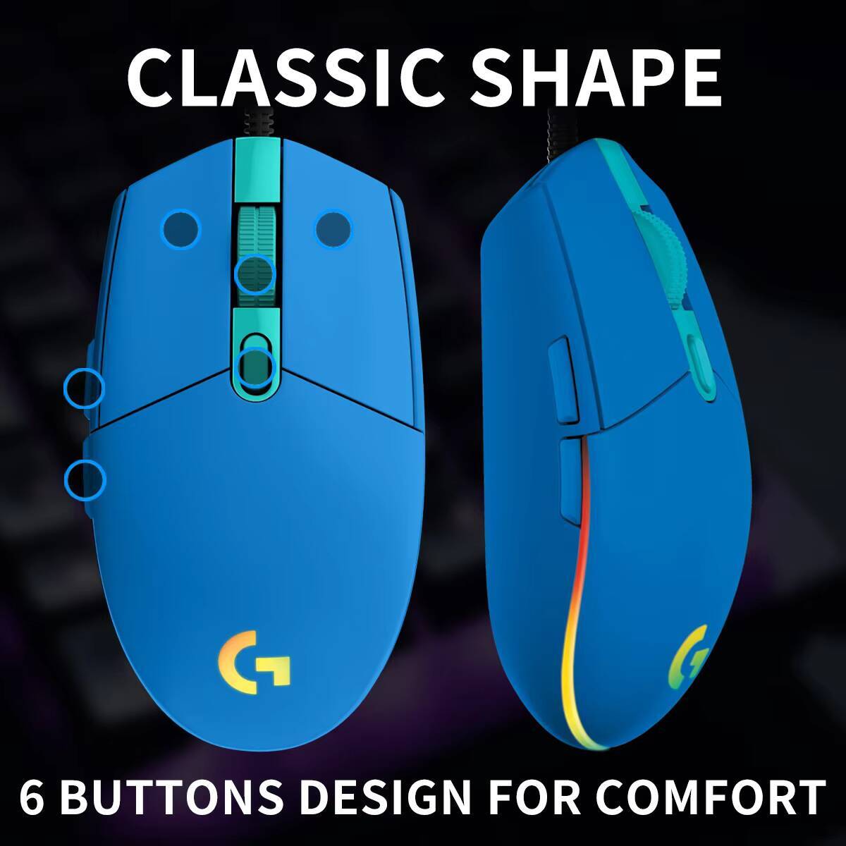 Logitech G203 Gaming Mouse LIG - Pc Gaming Logitech recension och pris