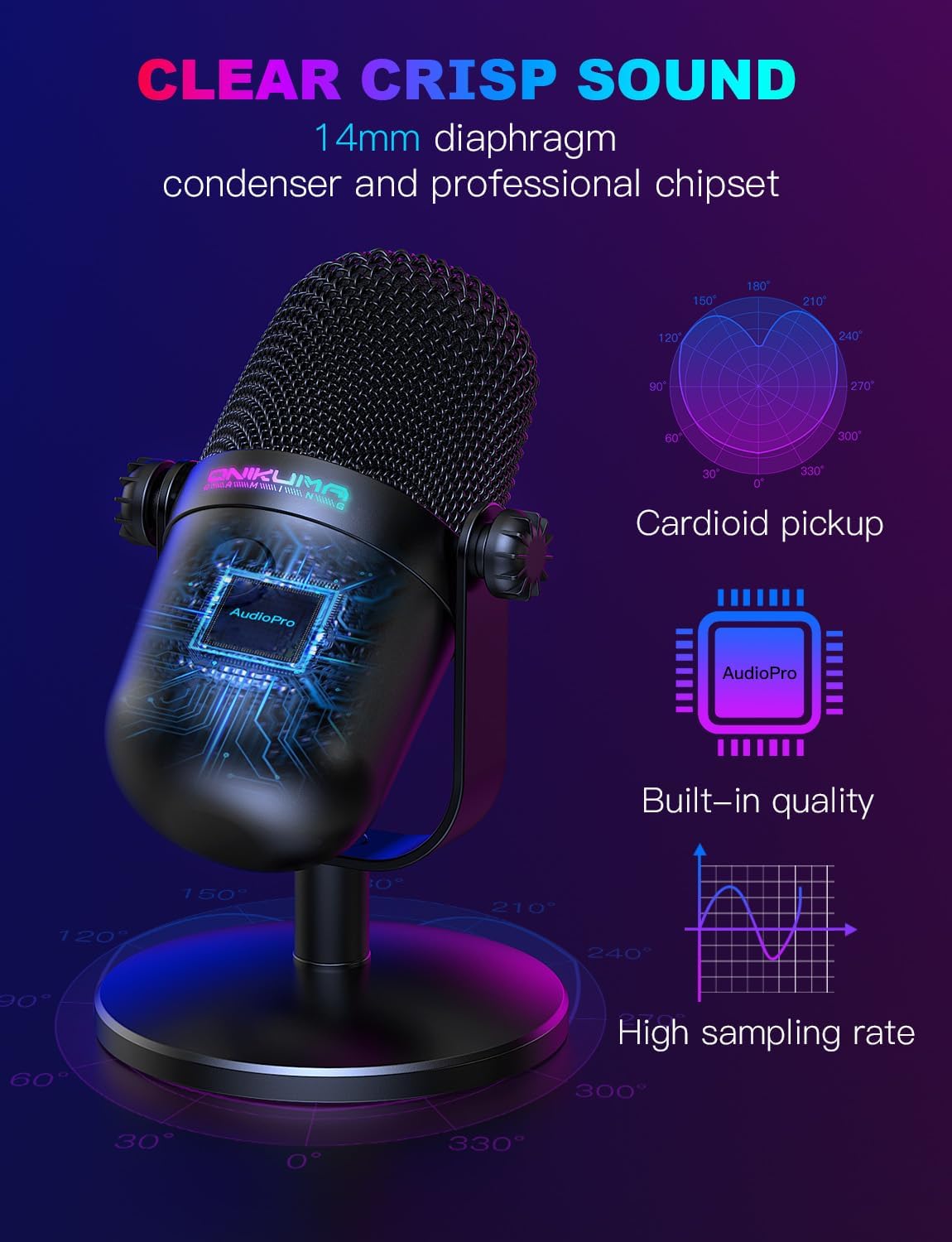 USB Gaming Microphone With Noi - Pc Gaming Usa recension och pris